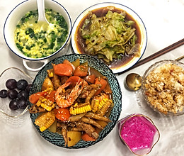 鸡爪虾煲的做法