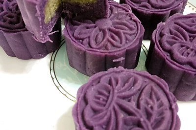 简单紫薯月饼