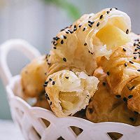 #LG御见美好食光# 手抓饼神仙吃法の苹果甜甜圈的做法图解11