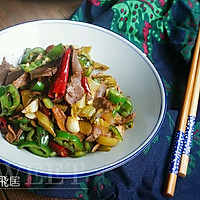 开胃送饭滴#酸菜辣椒炒鹅肾#（附卤水鹅肾做法）的做法图解10