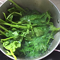 麻酱菠菜的做法图解2