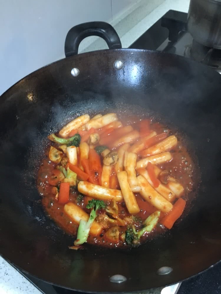 蔬菜版韩式辣年糕的做法图解11