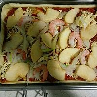 美味の苹果虾披萨~的做法图解7