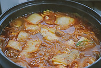 泡菜五花肉嫩豆腐汤的做法