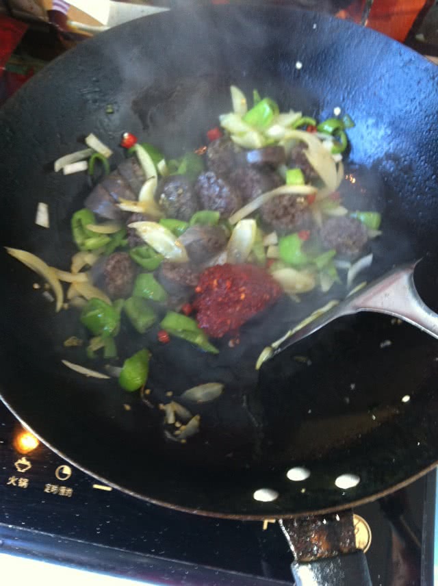 炒米肠的做法图解7