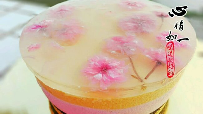 樱花水果慕斯蛋糕#浪漫樱花季#的做法