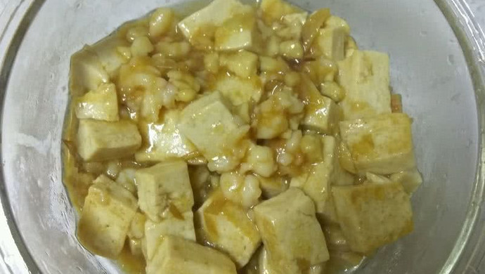 虾仁肉末豆腐