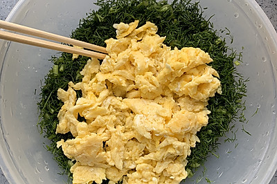 家庭版茴香鸡蛋馅饺子