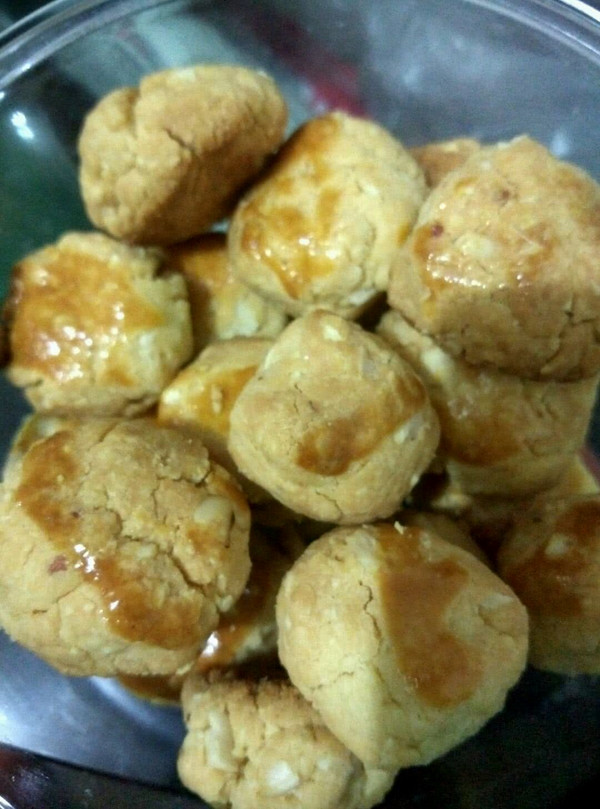 花生酥饼（少林寺素饼，咸香，入烤箱10分钟左右，最省电）