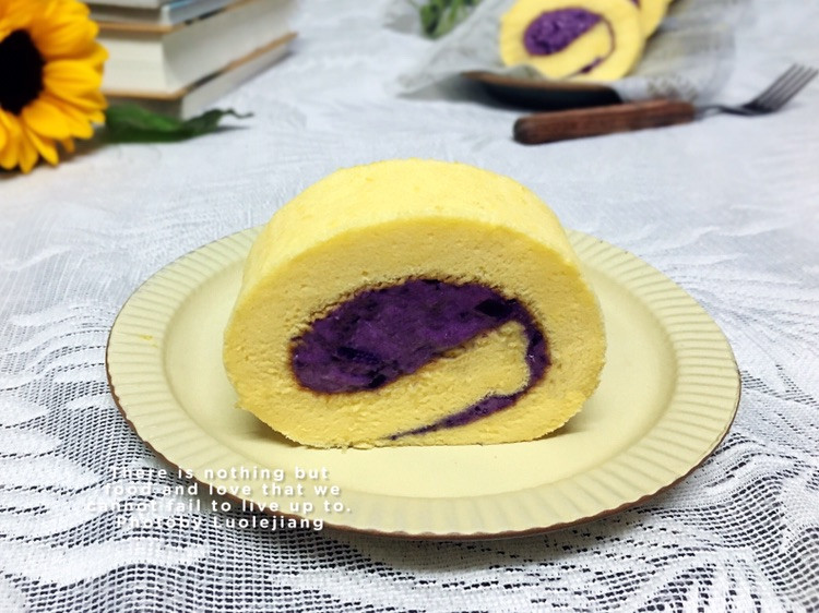 零失败紫薯蛋糕卷的做法
