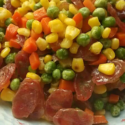 三宝炒腊味