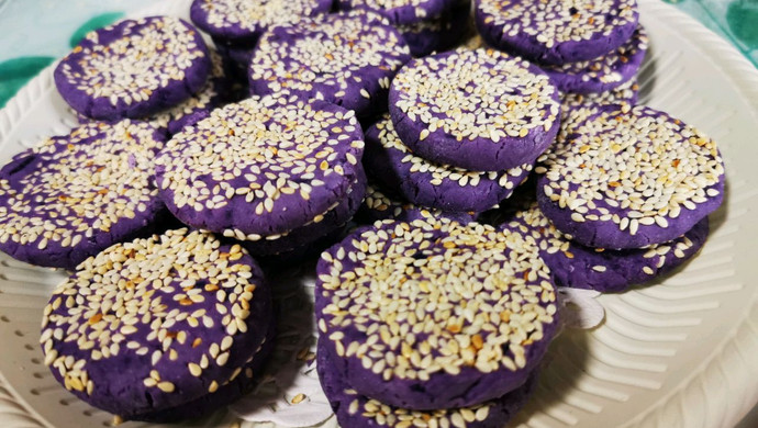 低脂低卡紫薯饼