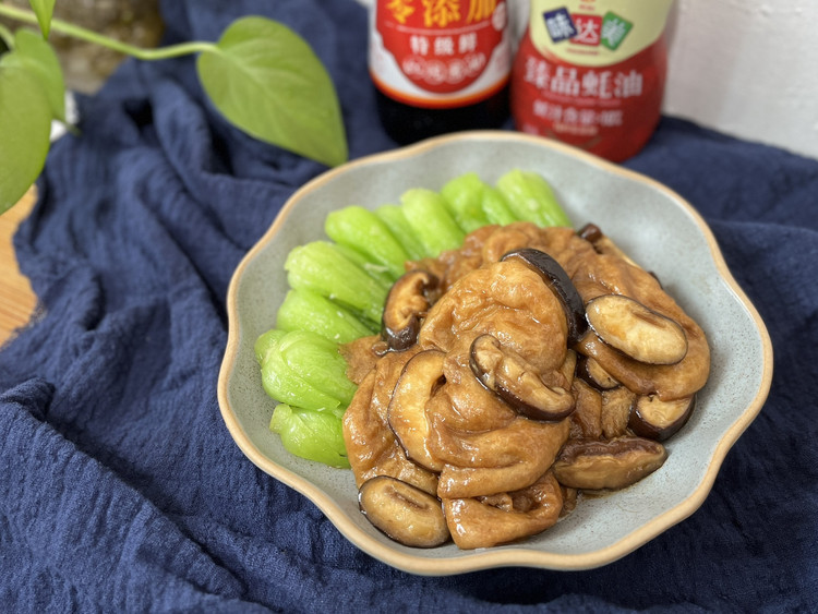 香菇烧面筋的做法