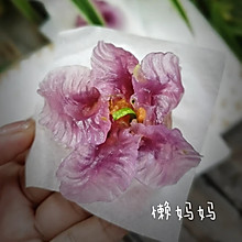水晶玫瑰花蒸饺