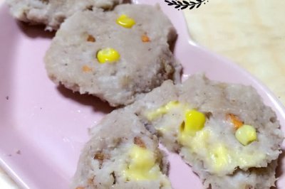 爆浆芝士椒盐芋头饼