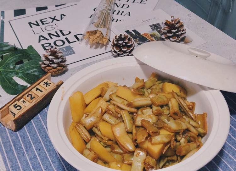 家常刀豆炖土豆的做法