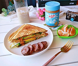 #四季宝蓝小罐#花生酱三明治的做法