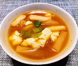#夏日消暑，非它莫属#韩式鱼饼豆腐汤的做法