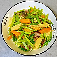 【孕妇食谱】芦笋炒香干，清爽可口，妊娠糖尿病人群的福音菜的做法图解5