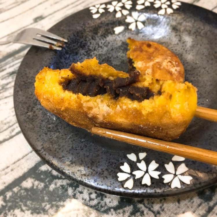 豆沙桂花南瓜饼的做法