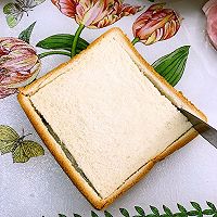 海苔芝士三明治-10分钟快手早餐#百吉福食尚达人#的做法图解2