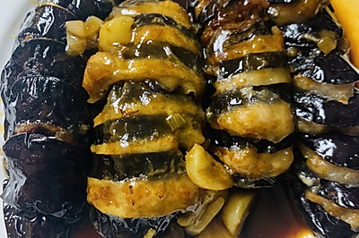 铁板茄子排