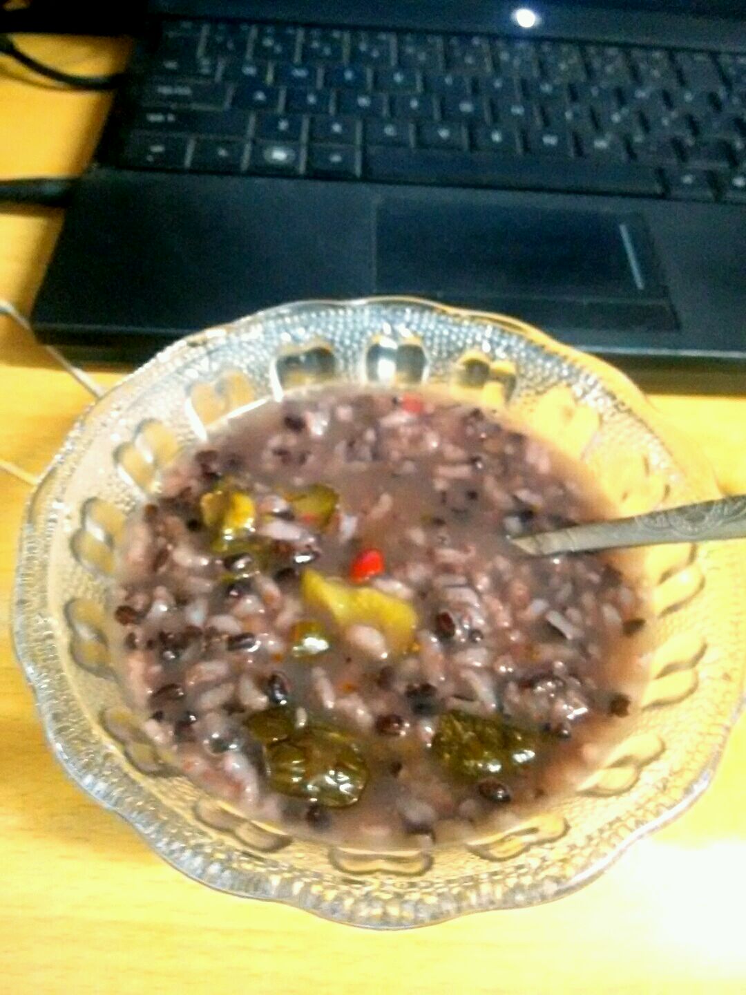 早餐黑米粥怎么做,黑米粥怎么做才好吃,黑米粥图片黑豆粥_大山谷图库