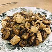 蘑菇黑胡椒鸡胸肉