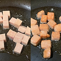 极简｜西葫芦鸡蛋午餐肉丁的做法图解3