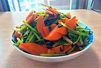 素炒胡萝卜芹菜的做法