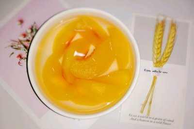 儿时味道黄桃罐头