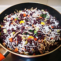 蔬菜丁芝士紫米饭的做法图解4
