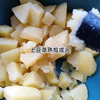 一口爆浆的芝士番茄肉酱饼的做法图解3