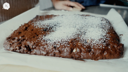 核桃巧克力三角蛋糕【安卡西厨】的做法图解11