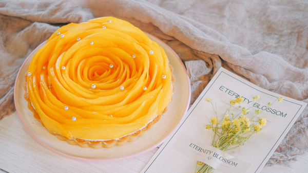 能吃的芒果花布朗尼塔，致敬我的妈妈！