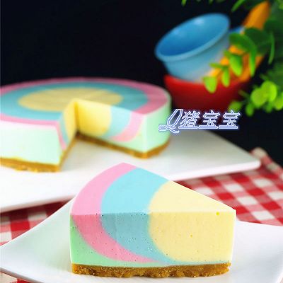 彩虹酸奶慕斯蛋糕