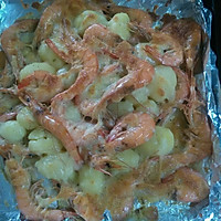 土豆芝士焗明虾的做法图解5