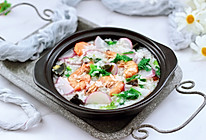 #今天吃什么#海虾皮蛋萝卜粥的做法