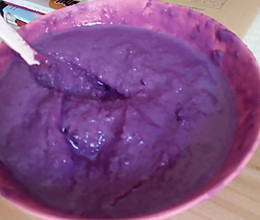 紫薯牛奶糊(宝宝辅食)的做法