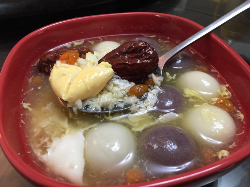 酒糟汤圆蛋花羹的做法图解7