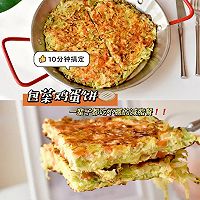 包菜鸡蛋饼的做法图解1