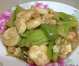 丝瓜豆腐虾的做法