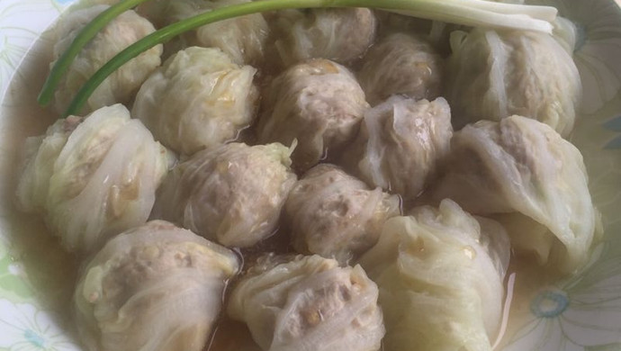 白菜包肉丸
