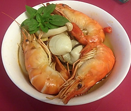 酸辣虾汤(冬阴公)的做法