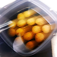 #人人能开小吃店#南瓜豆沙馅空心麻团的做法图解23