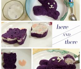 紫薯山药泥 宝宝食谱的做法