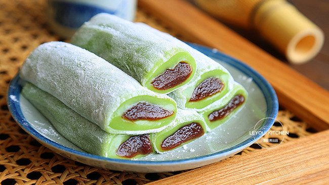 抹茶糯米糕的做法