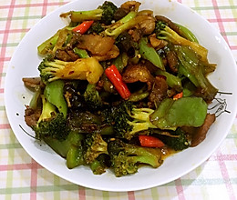 西兰花小炒肉的做法
