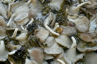 酸菜蘑菇肉片汤