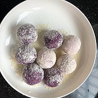 #炎夏消暑就吃「它」#椰蓉紫薯山药夹心球的做法图解10